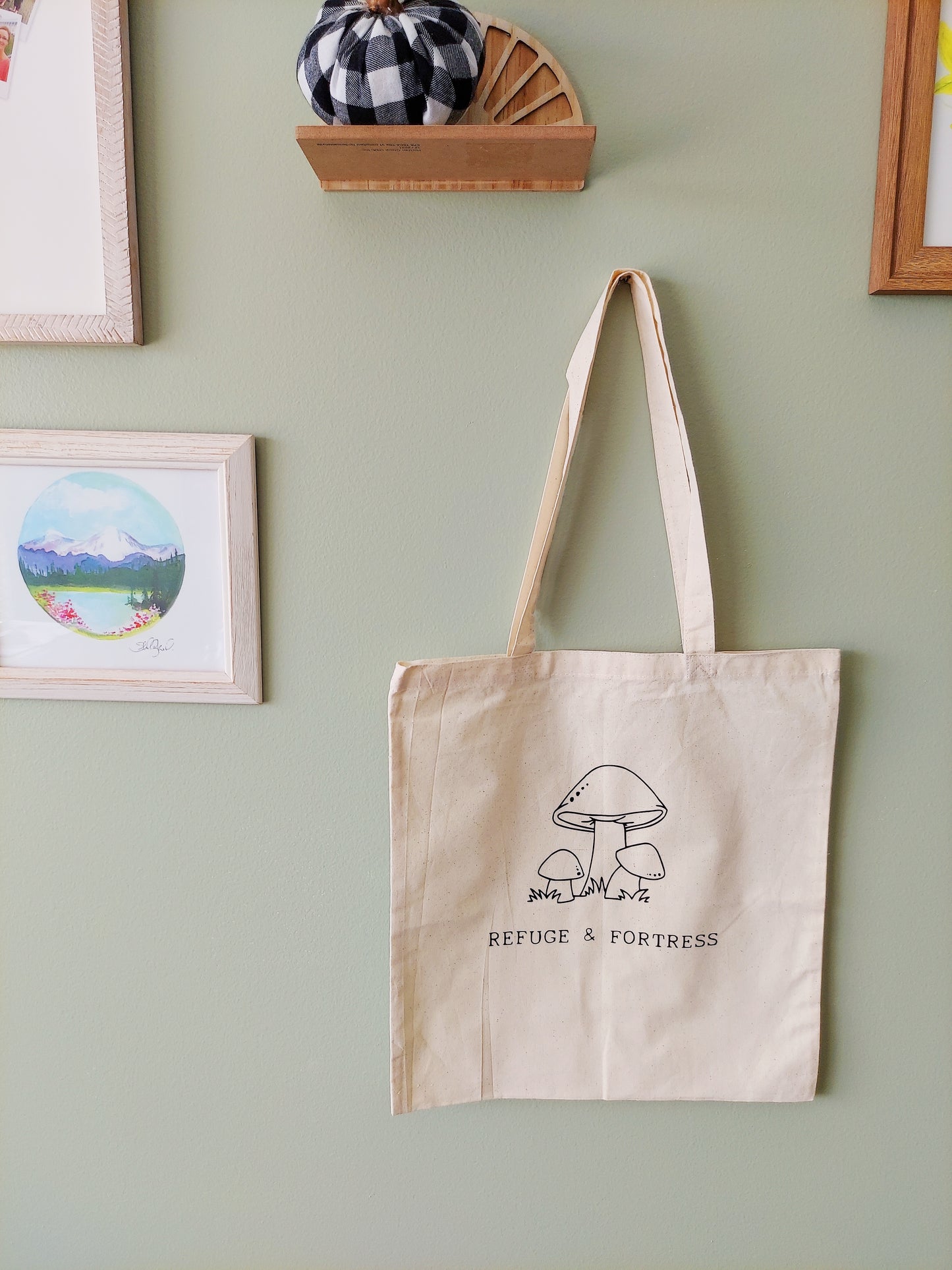 Refuge & Fortress / Canvas Tote Bag