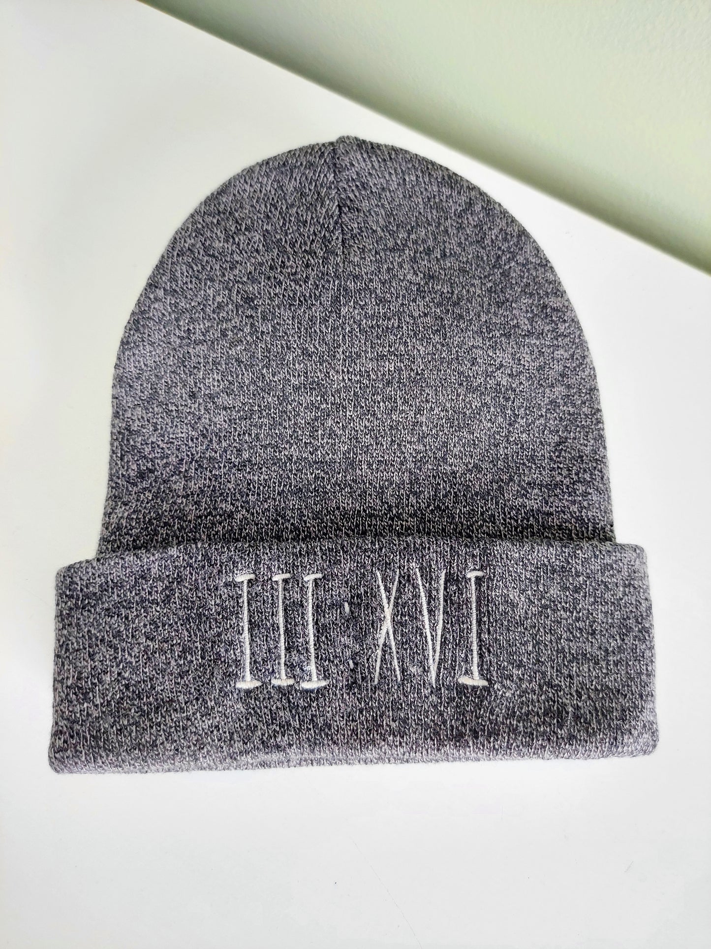 3:16 / Embroidered Beanie