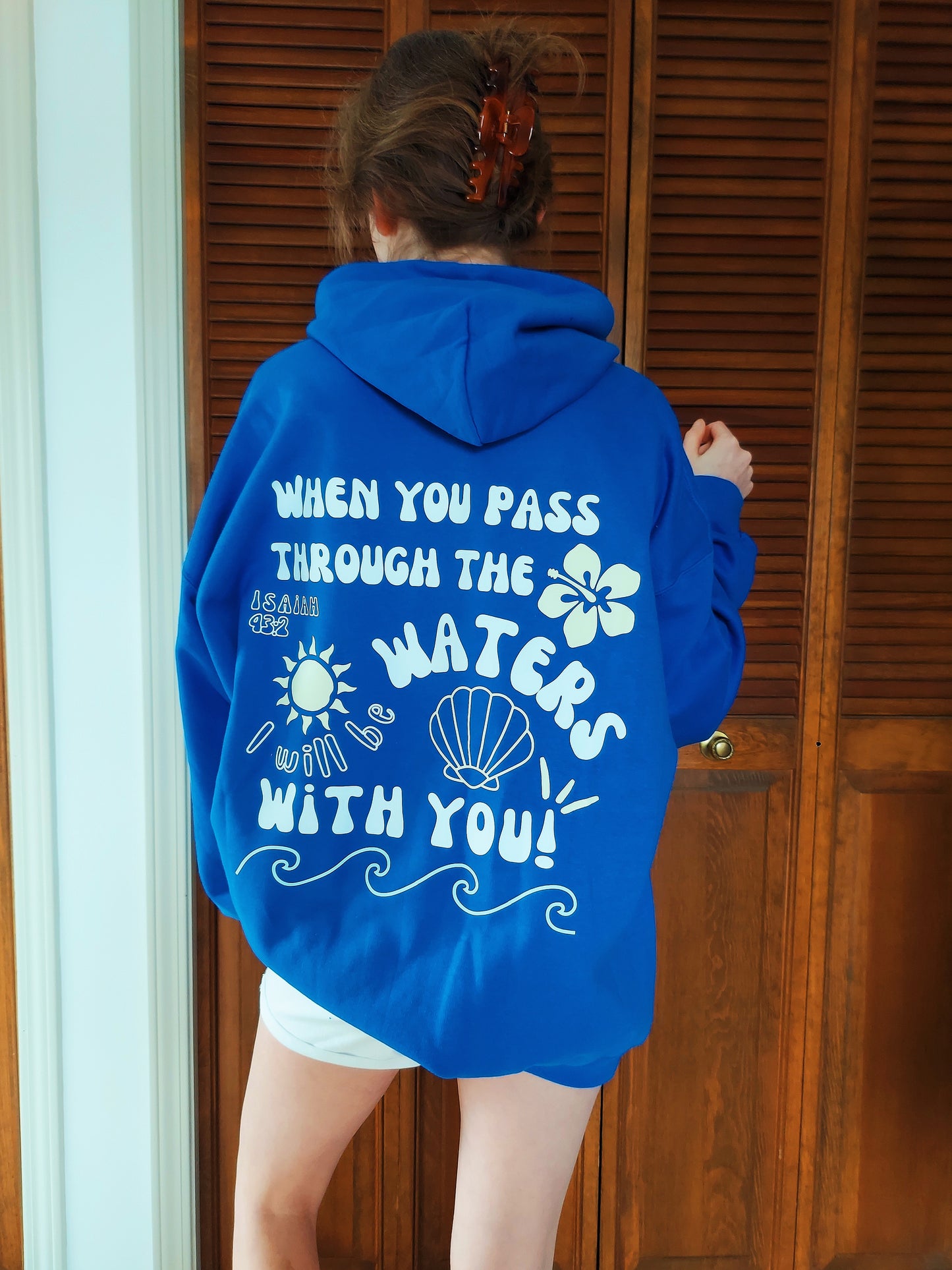 Through the Waters Hoodie / Blue