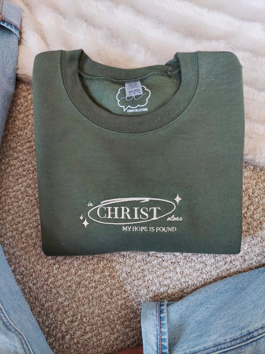 CLOSET CLEANOUT! In Christ Alone - Green - Medium