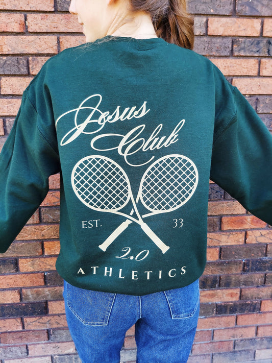 Jesus Club 2.0 Embroidered Crew / Green