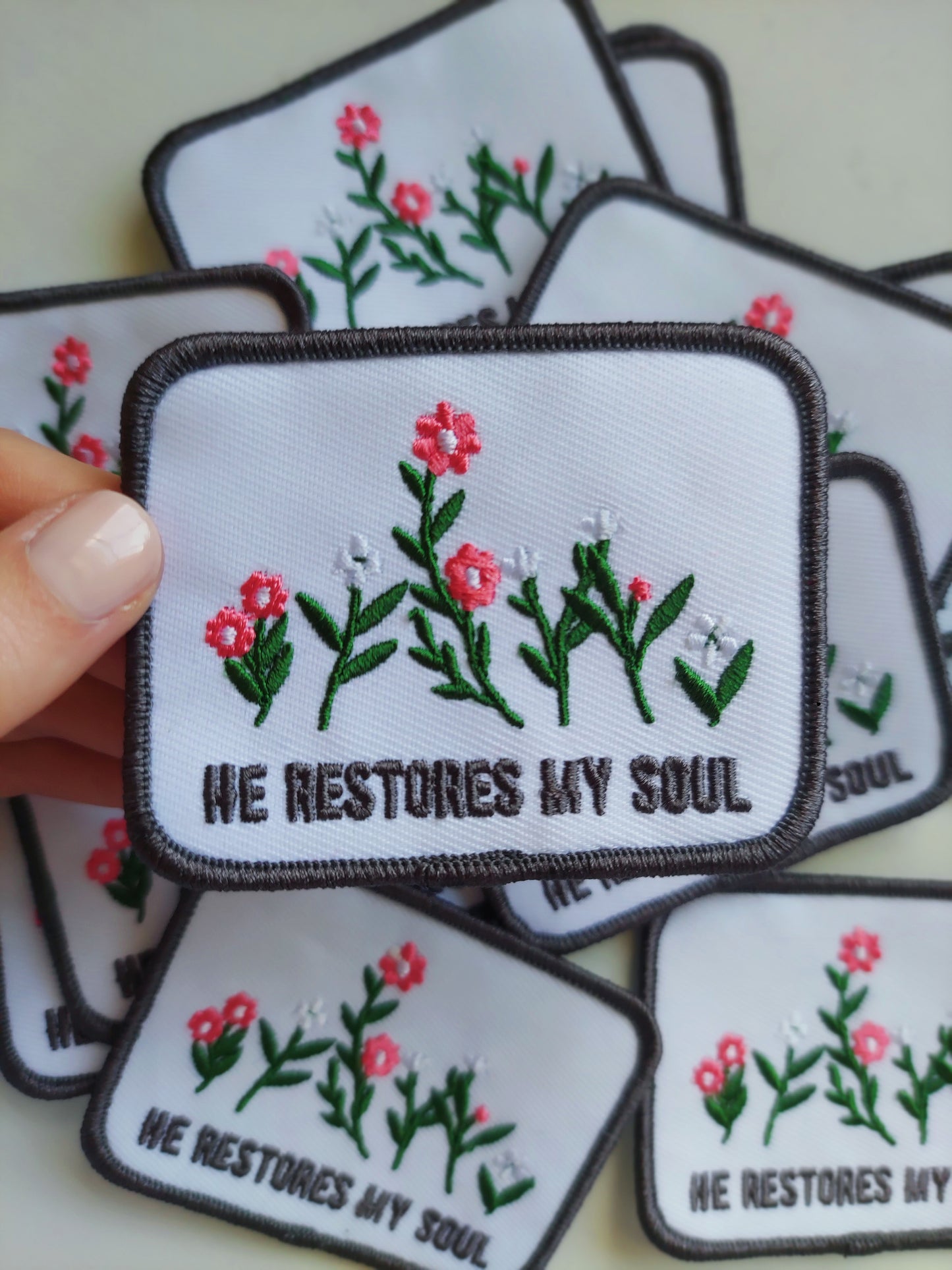 He Restores My Soul / Embroidered Trucker Hat