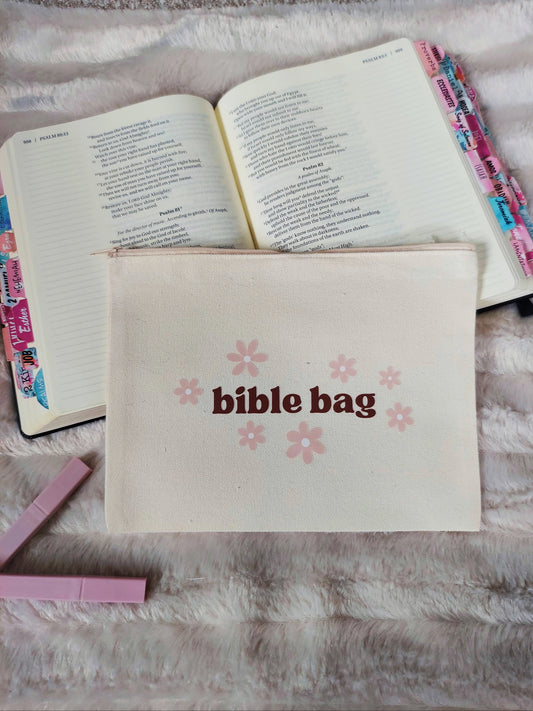 Bible Bag / Canvas Pencil Pouch