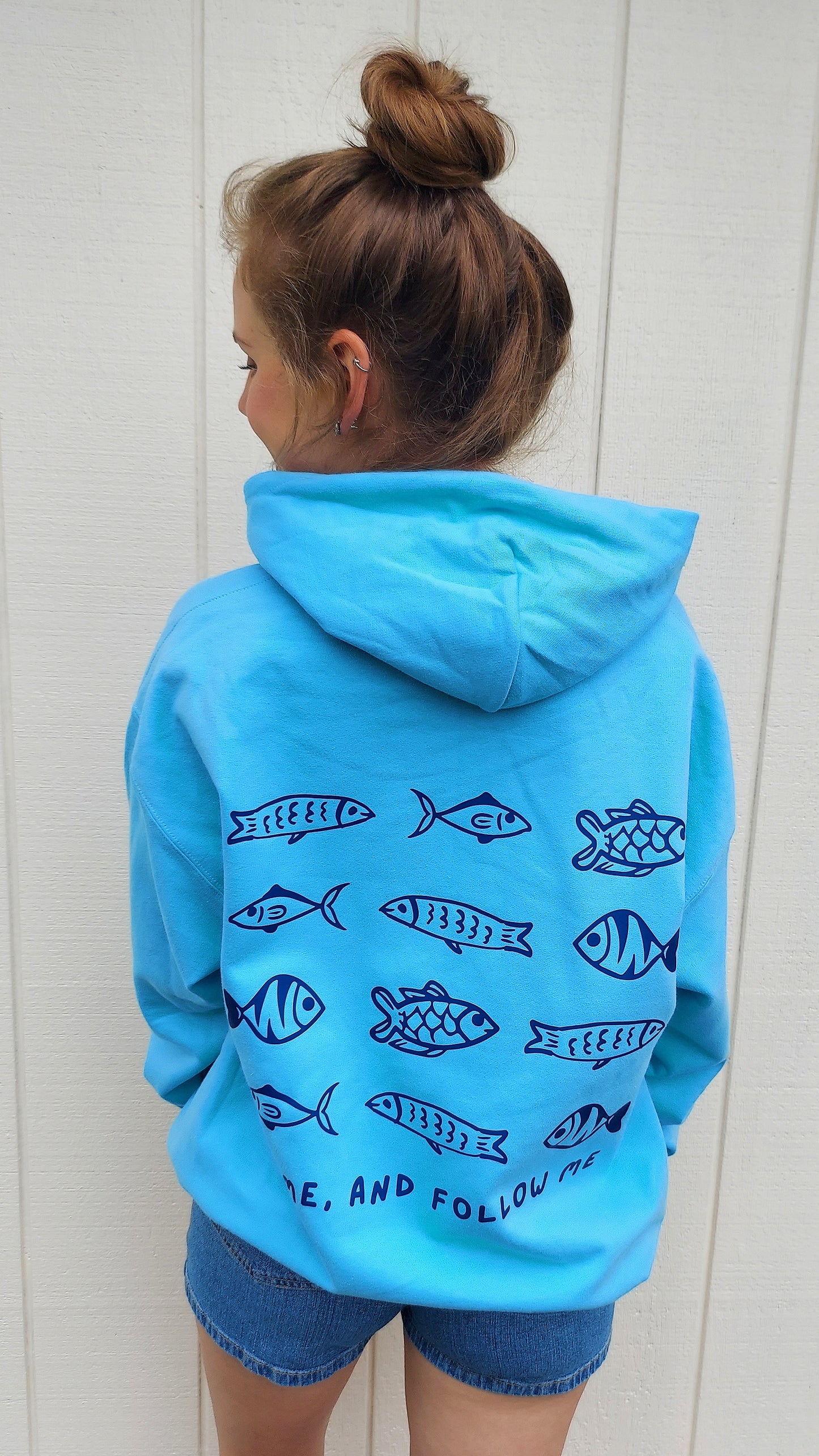Come and Follow Me Hoodie / Blue