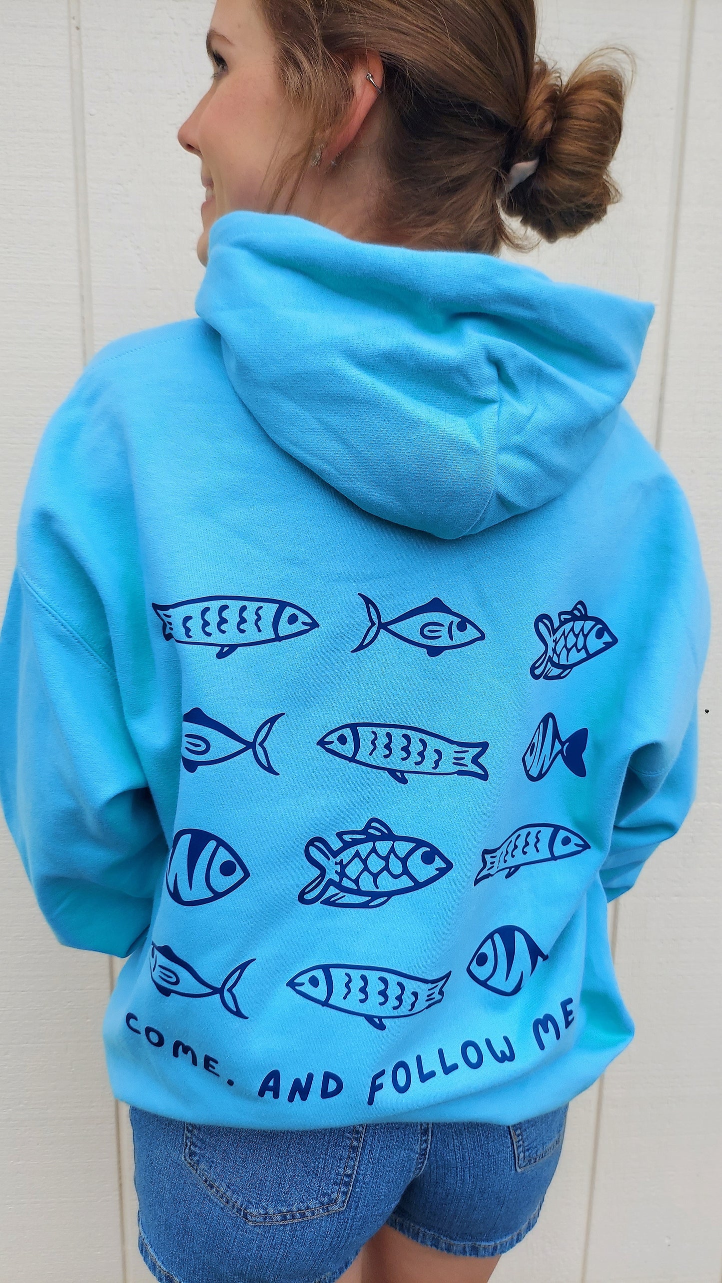 Come and Follow Me Hoodie / Blue